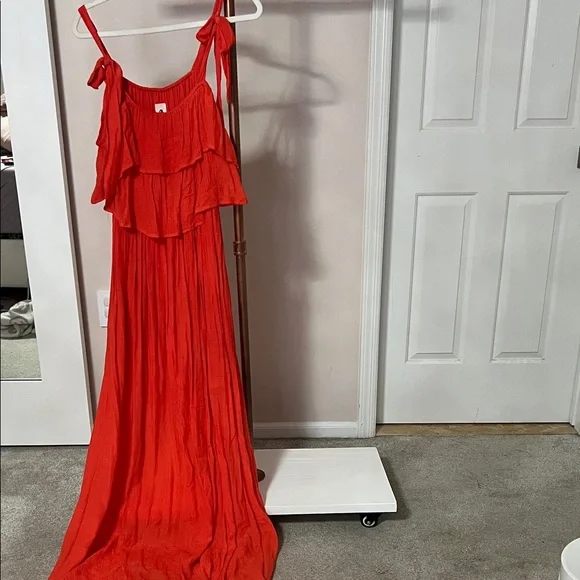Vici | Dresses | Vici Red Layered Maxi Dress | Poshmark